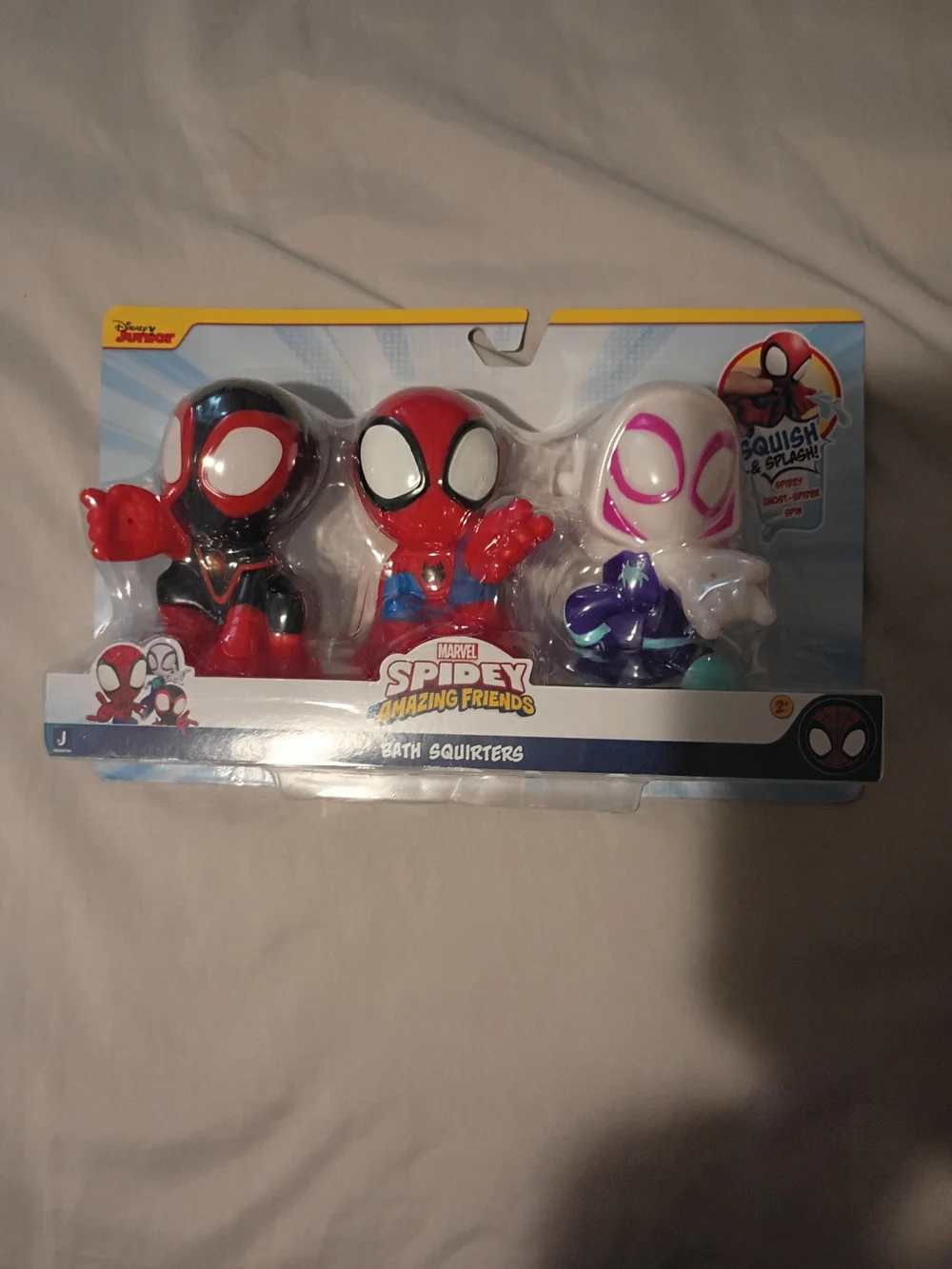 Marvel Spidey and His Amazing Friends Bath Squirters - Red, Black, White